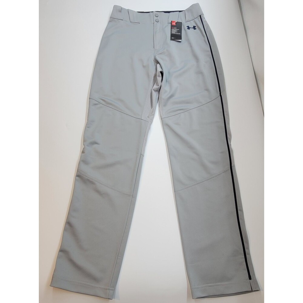 NWT Under Armour Men's Medium Gray Relaxed Fit Baseball Pants Athletic